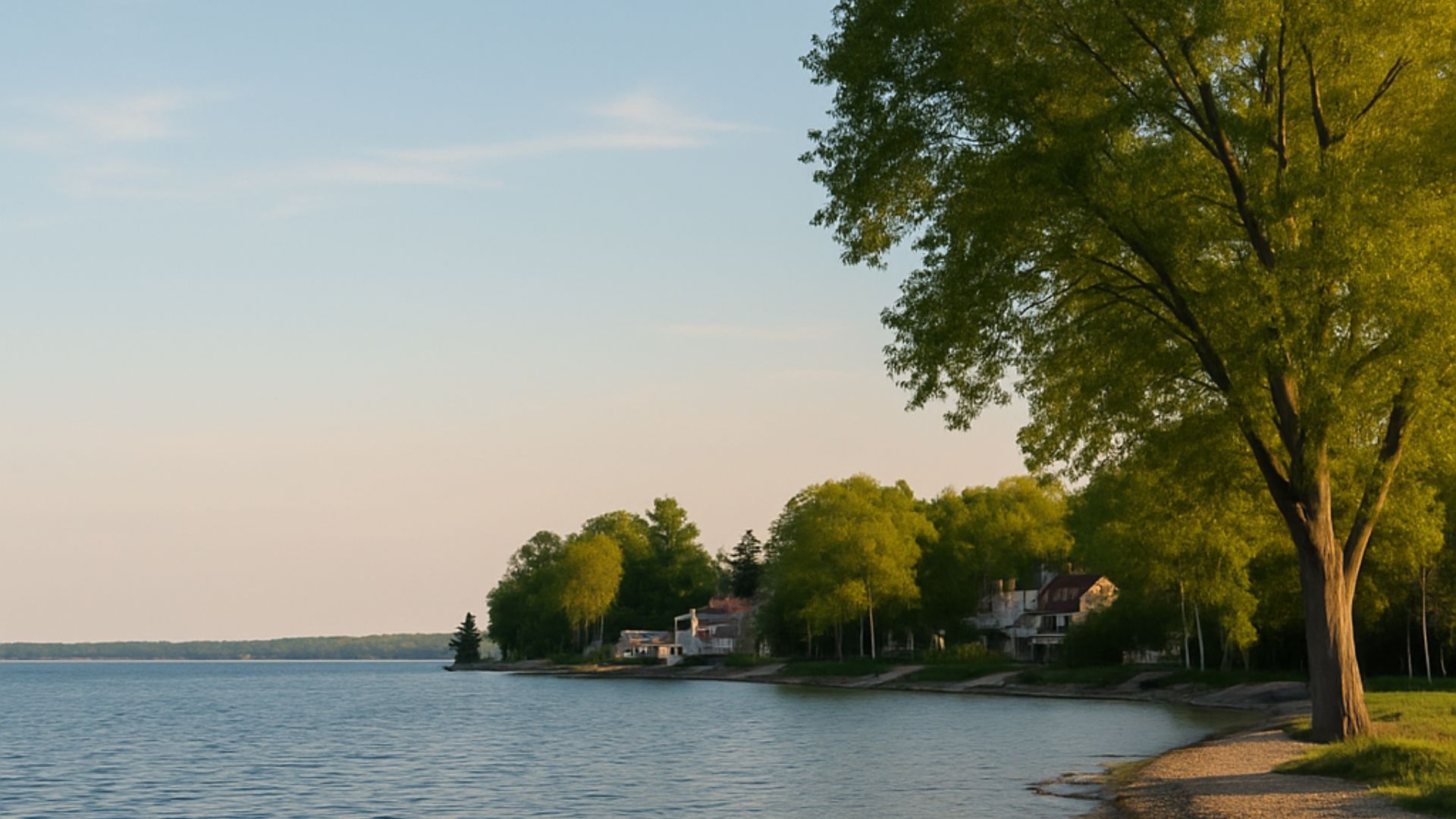 Lake Simcoe shoreline in Georgina